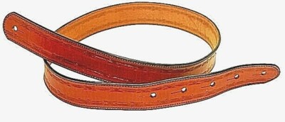 CUSTOM HANDMADE LEATHER GUITAR STRAP/ BARBWIRE DESIGN BY AMERICAN HANDCRAFTED LE