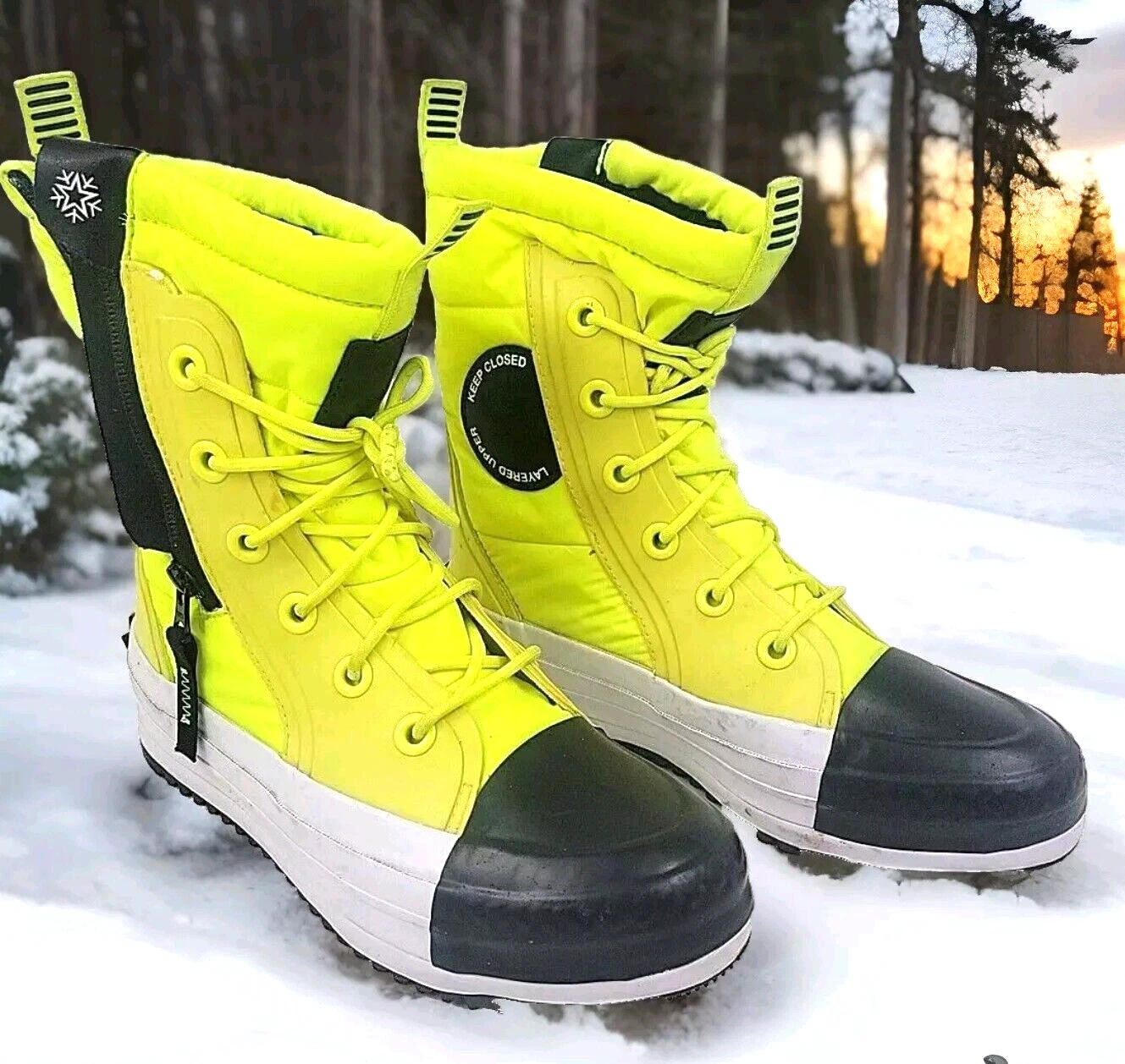 Stivali Converse Mc X Hi donna taglia 6 5 giallo veleno limone