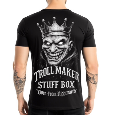 Stuff Box Shirt Troll Maker Herren Shirt Schwarz S-5XL Urban Streetwear T-Shirt