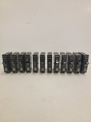 Square D QOB120 20 Amp 1 Pole Bolt On 120/240V Circuit Breaker **Lot of 12**
