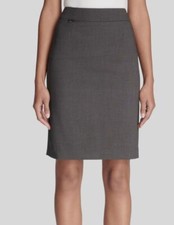 Calvin Klein Women's Gray Heathered Lined Pencil Skirt Size 2