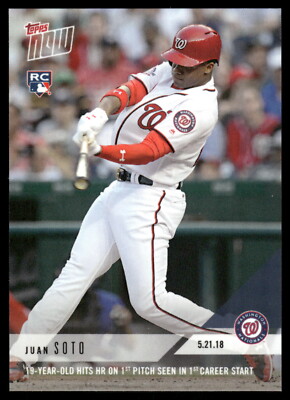 2018 Topps Now Juan Soto #235 Rookie Debut Card (RC)