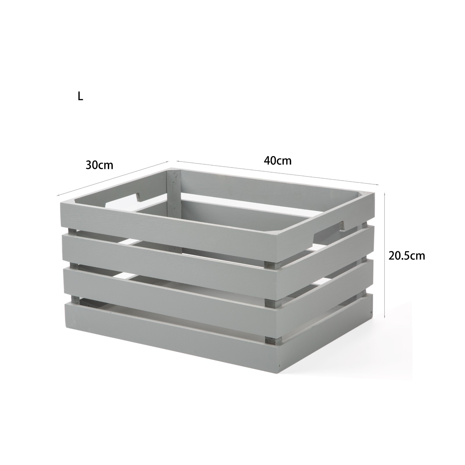 Grey Wooden Crate Storage Box Display Shelves Christmas Eve Gift Box eBay