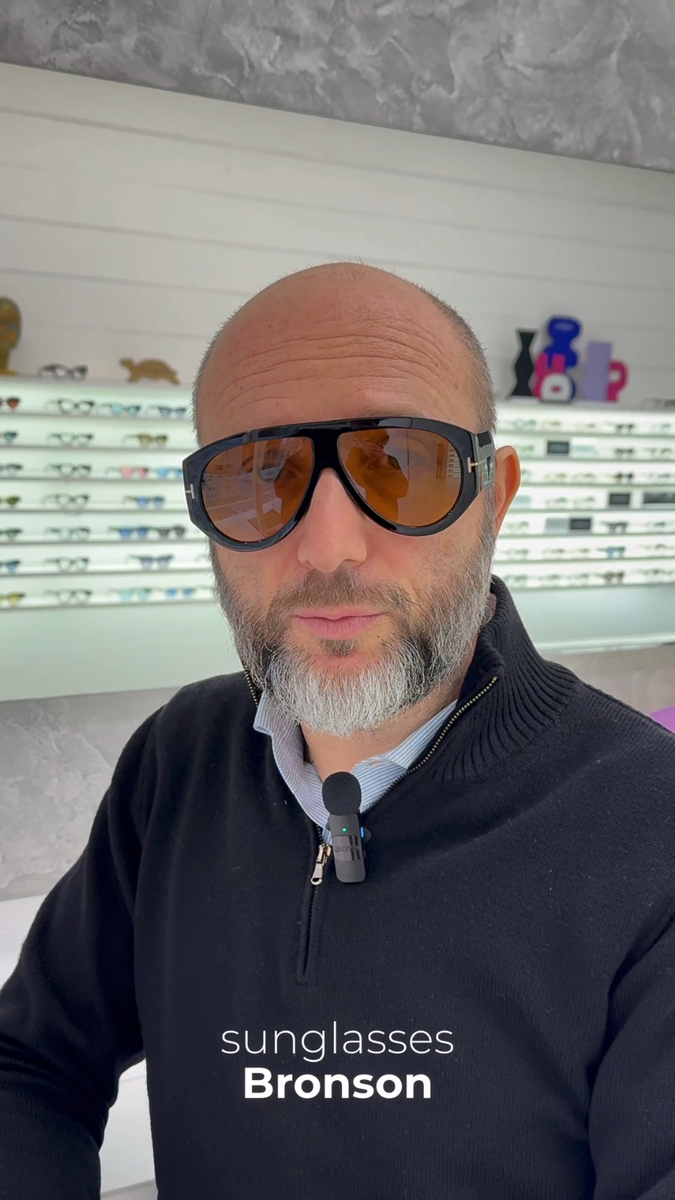 Sunglasses Tom Ford Bronson TF 1044 ECO 01E 60 12 140 Made in