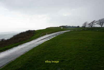 Photo 6x4 Road to East Cliff Fox Hole Taken by Hunts Farm in a sharp rain c2016