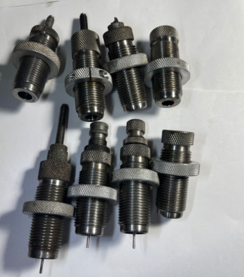 8 RCBS Reloading Dies. See description for details.