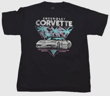 GM Chevrolet Corvette Mens Chevrolet Corvette Palm Trees Shirt New S-2XL