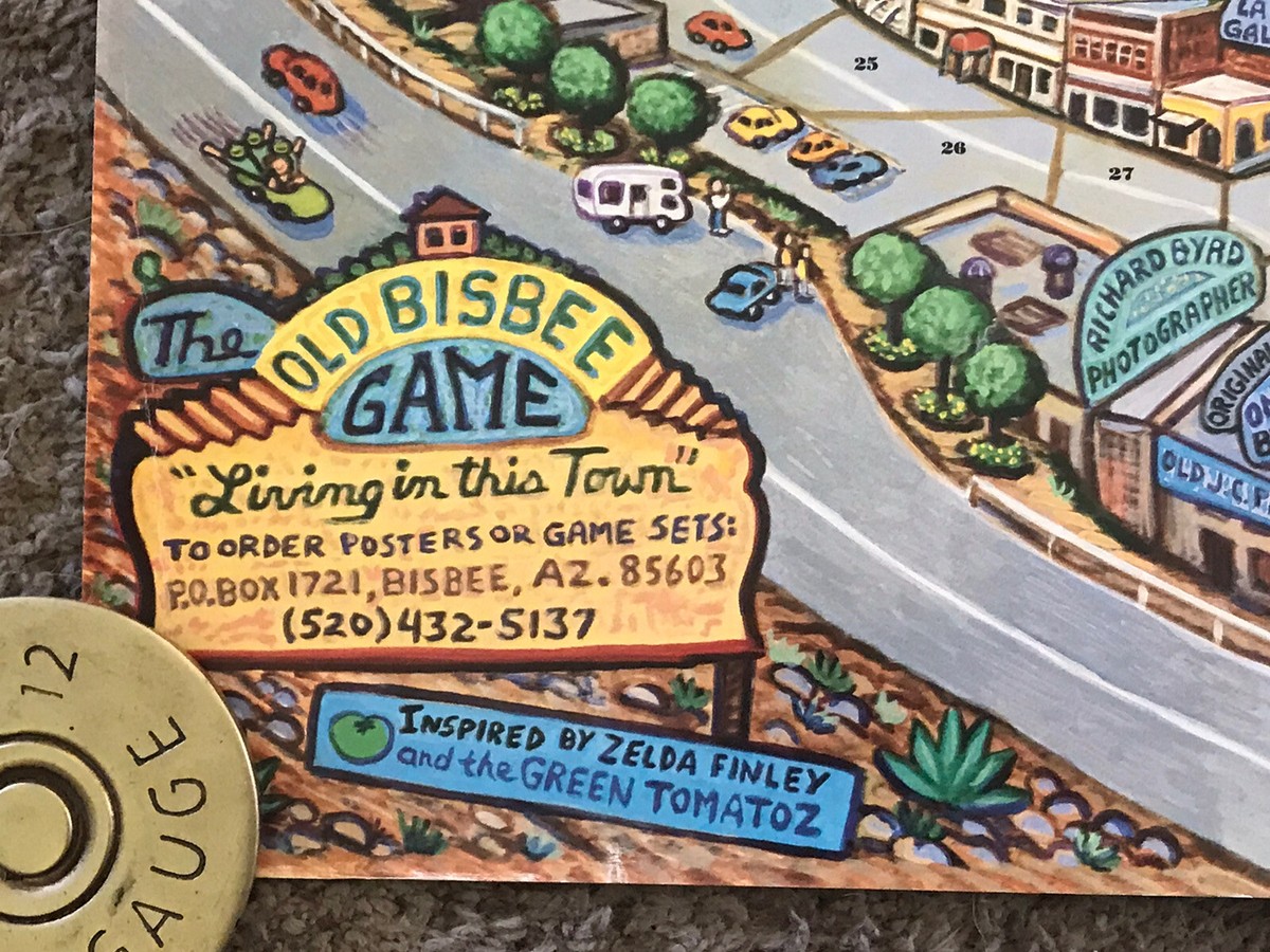 1995 Old Bisbee (Arizona) Game Cartoon City Poster, Rolled, 24x32