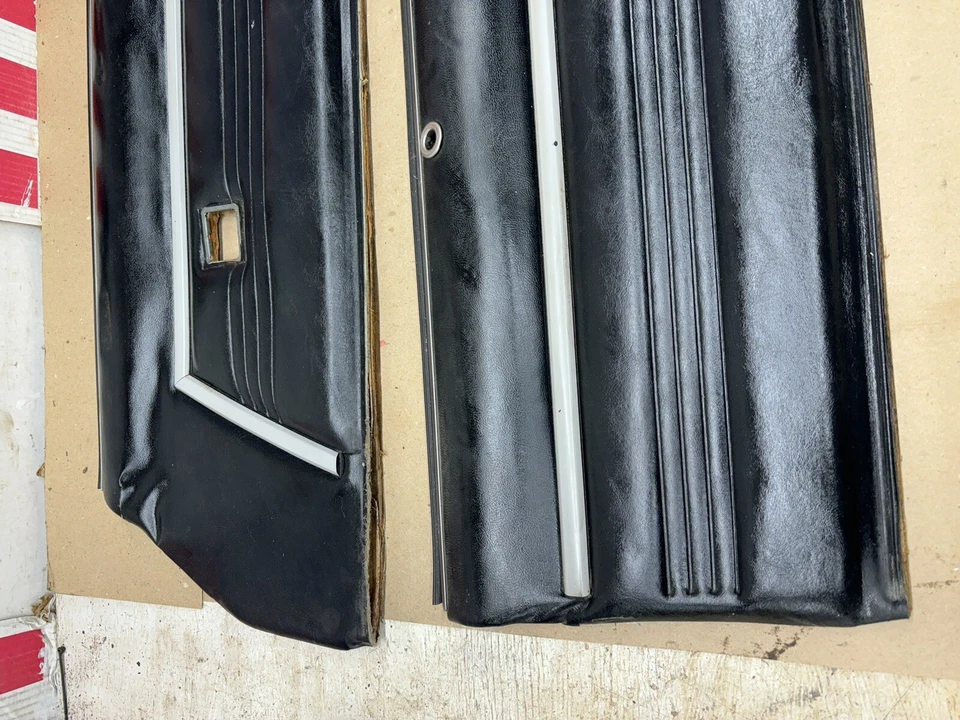 1980 82 1981 85 86 84 MONTE CARLO MALIBU EL CAMINO PANEL DE PUERTA PANELES SUPERIORES NEGRO Foto 2 de 4