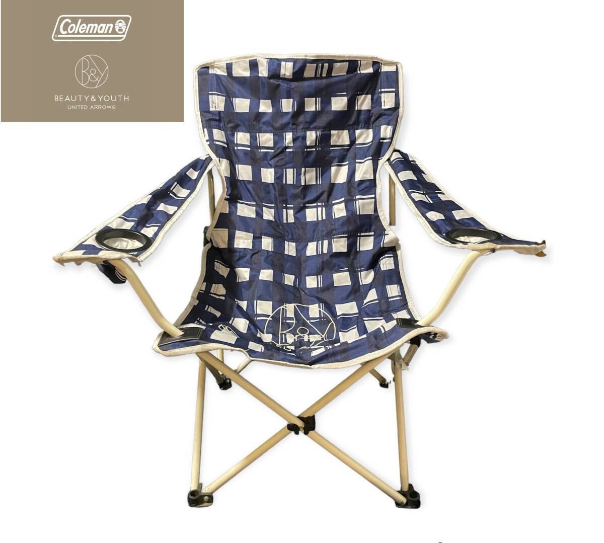 Japan brand BEAUTY & YOUTH X COLEMAN small & large chair blue camp