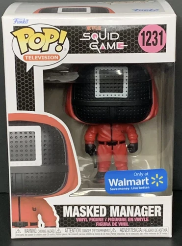 FUNKO POP SQUID GAME 1231 MASKED MANAGER WALMART EXCLUSIVE SG