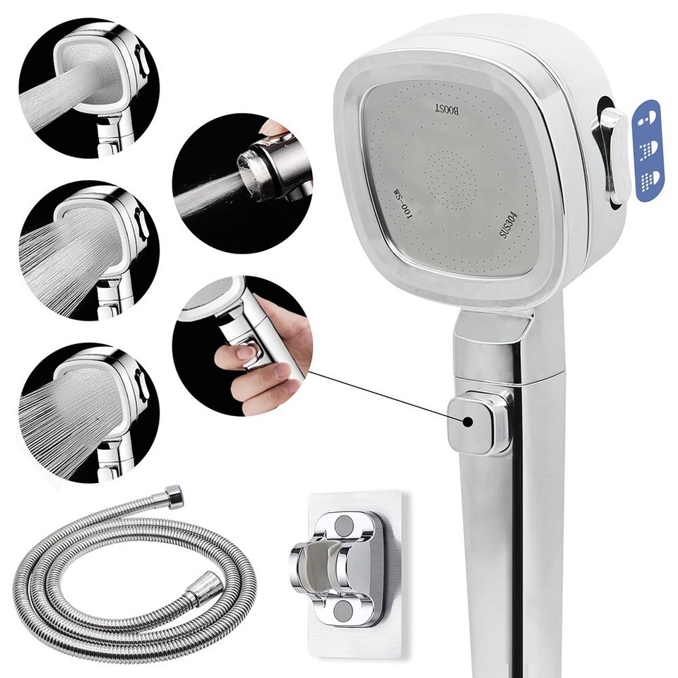 High Pressure Design RV Camper Shower Head for Low Water Pressure Areas