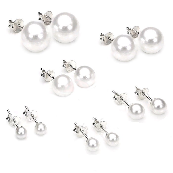 TreasureBay Orecchini A Perno In Argento 925 Con Simbolo OM - 1 Cm, In Scatola Regalo