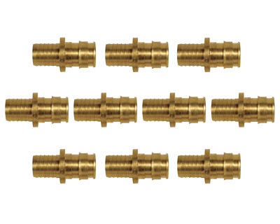 Uponor Wirsbo Q4587575 ProPEX 3/4  PEX X 3/4  PB Coupling Fitting Lot of 10
