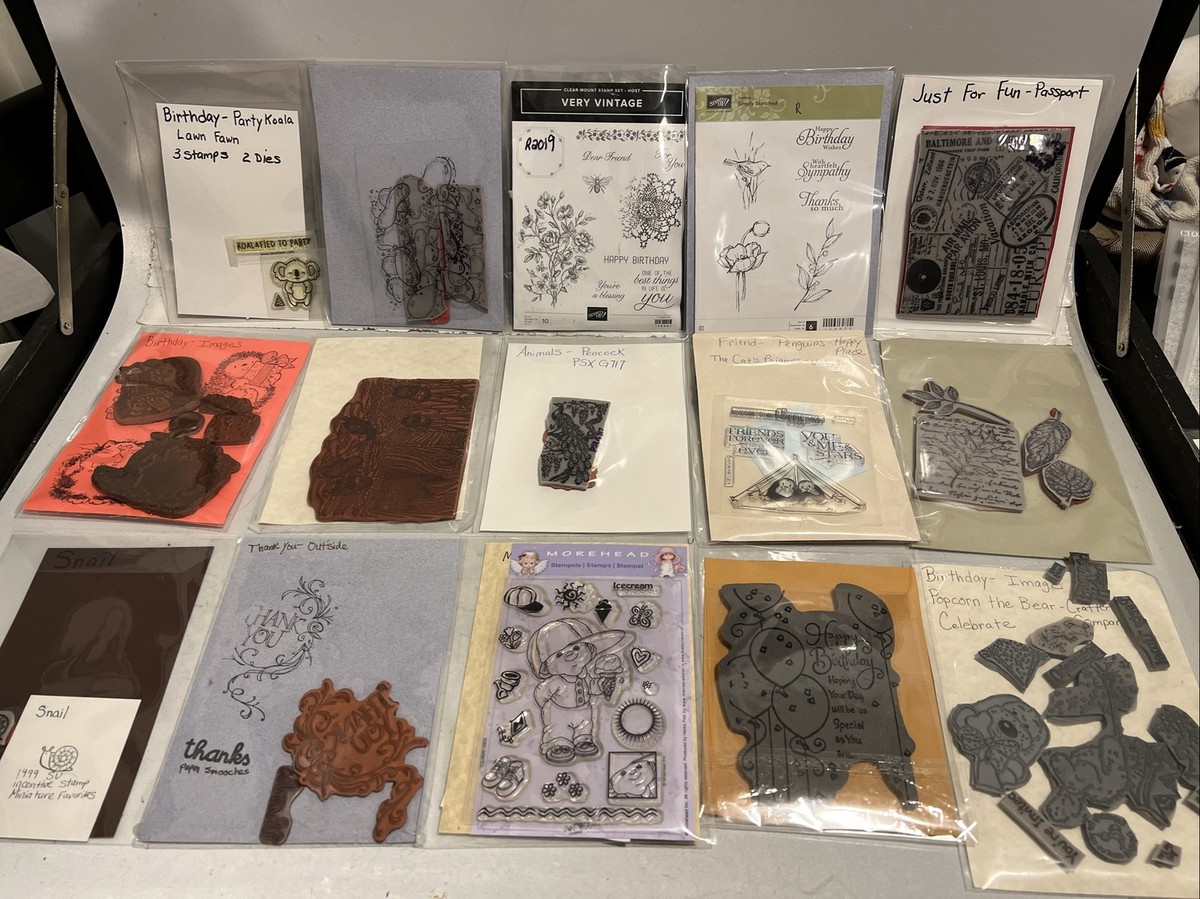 HUGE Lot Of Rubber Stamps Stampin Up and more RETIRED | eBay display picture 1