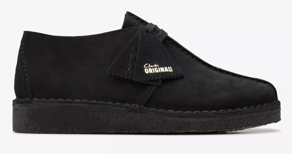 Clarks Desert Trek Black Suede Moccasin Loafer Shoe Men's US sizes