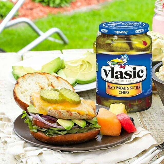 Vlasic Zesty Bread and Butter Pickle Chips Sweet Pickle Chips 24 Oz Jar