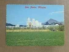Postcard Tucson Arizona Mission San Xavier Del Bac Vintage AZ