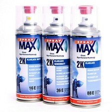 SprayMax 2K Klarlack Spraydose Sprühdose hochglänzend seidenmatt matt Autolack