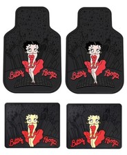 Betty Boop Skyline Universal Fit Car Truck Front And Rear Floor Mat - 4 Pcs Set