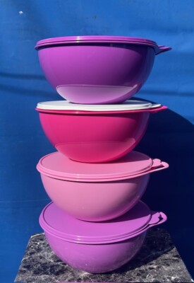 Tupperware Thatsa Mixing Bowl 32 cup Wild W/Seal Container Different ...