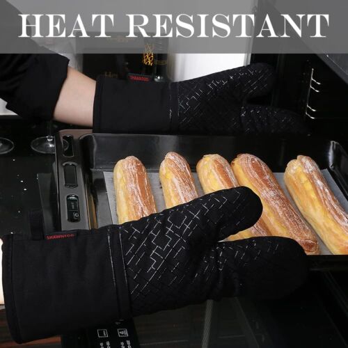 Heat Resistant Oven Mitts & Pot Holders Set - 6pcs for Cooking & Baking - Picture 5 of 7
