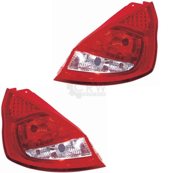 RüCkleuchten Heckleuchten Set (Rechts & Links) FüR Ford Fiesta 5-TüR 08- G8A-image