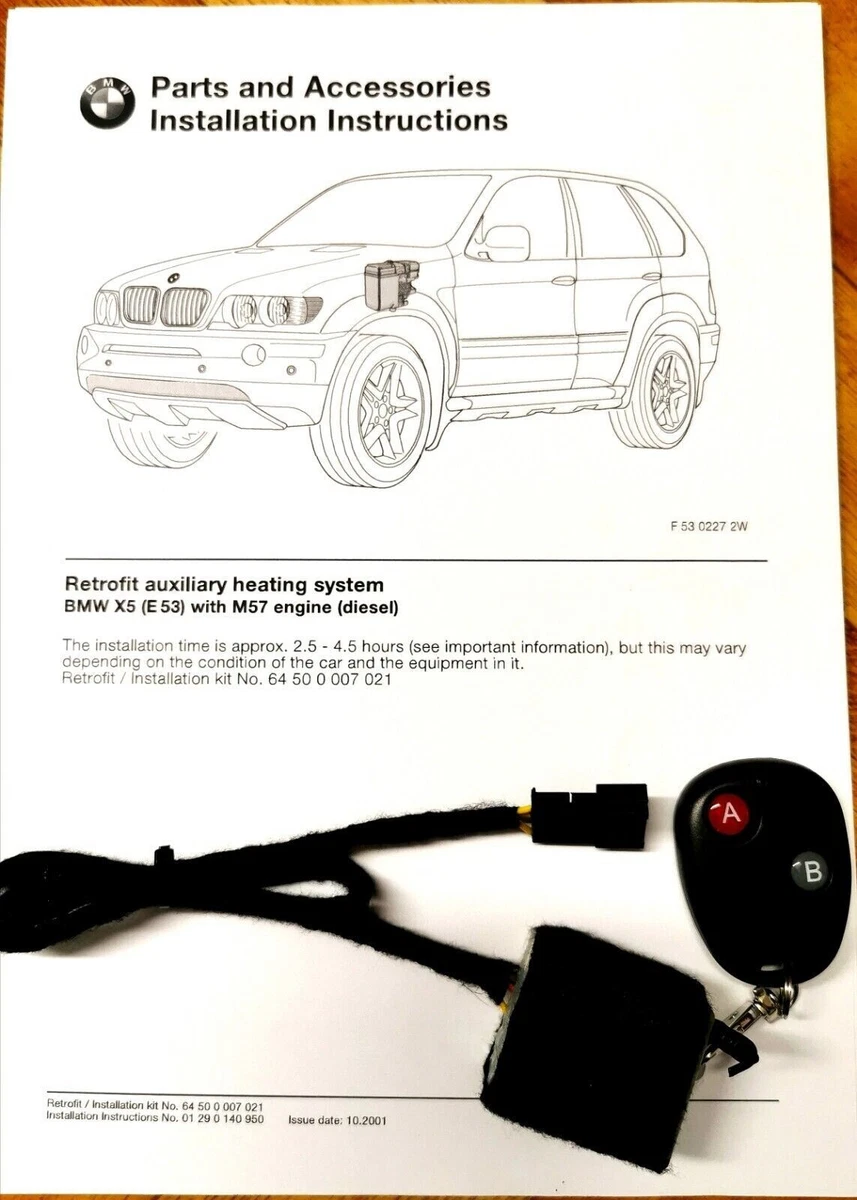 BMW X5 Webasto remote control Autonomous | eBay