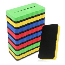 Dry Erase Magnetic Erasers 8 Pack, Whiteboard Markers Cleaner, Home , Multicolor
