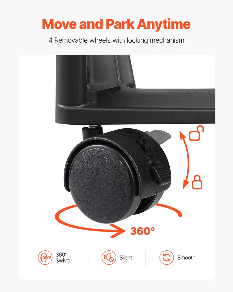 Scrapbook Rolling Storage Cart 6-Tier Large Capacity with 6 Clear Cases Black - Image 3 of 4