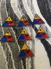 7 Vintage US Army Armored Division Patch Military Uniform Vietnam War