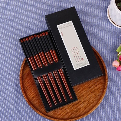 5 Pairs/Box Essstäbchen Wiederverwendbar Japanische Sushi -Stäbchen
