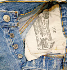 Levi's 501 Cut-Off Shorts Size 27x2" 5-Button Blue Jean Women's Denim Vtg Style