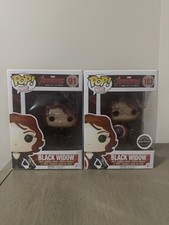 Funko Pop! Marvel - Black Widow #91 & Black Widow GameStop Exclusive #103