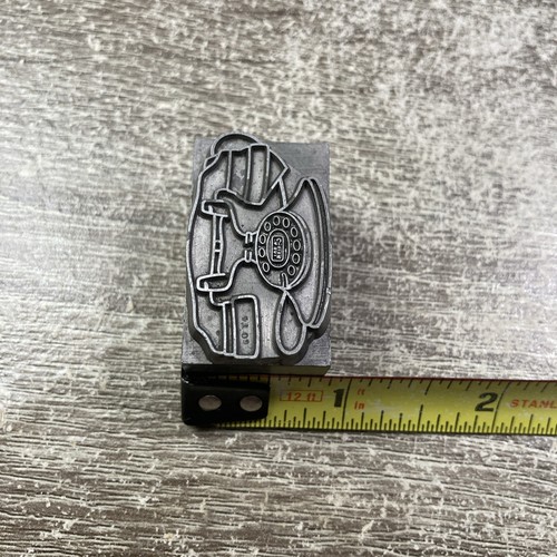 Early Telephone Letterpress Printing Block Antique - Picture 4 of 4