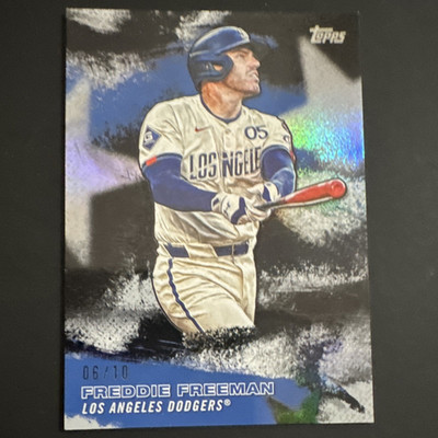 Topps 2025 Series 2 Stars of MLB Freddie Freeman SMLB-42 Black Foil 06/10