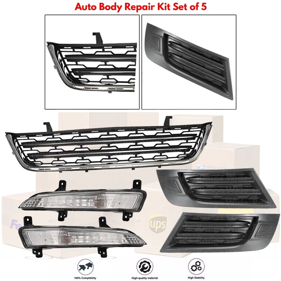 Front Grille Assembly & Fog Light Assembly For 2013-2017 Chevrolet Traverse Foto 2 de 4