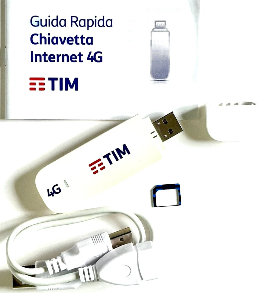 Chiavetta Internet 4G LTE TIM MODEM USB IK40V ALCATEL con vano memoria microSD - Immagine 3 di 4