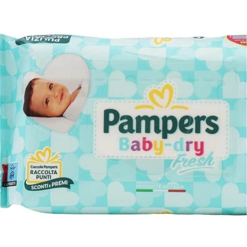 PAMPERS 850 PZ SALVIETTE UMIDIFICATE BAMBINI BABY FRESH - Immagine 2 di 4