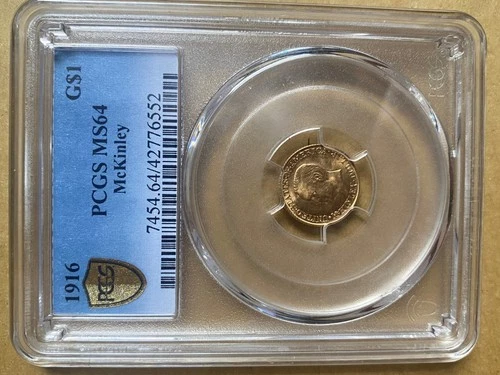 1916 McKinley Gold Commemorative — photo from the most recent tracked eBay sale