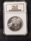 1885 Morgan Dollar NGC MS64 Blast White Coin