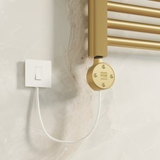 Banyetti 250w Digital Electric Radiator Heating Element - Brushed Brass