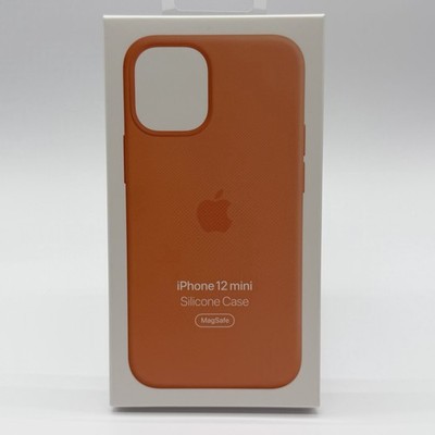 Original Apple Silikon Case mit MagSafe für iPhone 12 mini - Kumquat (Orange)