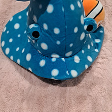 Disney Finding Nemo Dory Nemo Toddler Plush Hat Blue White Polka Dot
