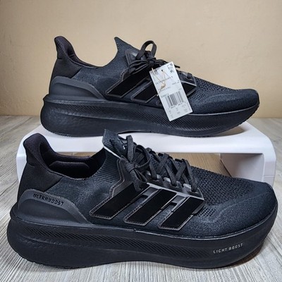 Adidas Ultraboost Running Shoes Triple Black Mens Size 17 New