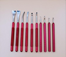 10PCS Precision Watch Removing Levers Steel Blade Watchmaker Repair Tool
