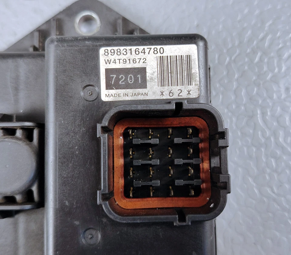 ISUZU FORWARD FRR 4HK1T-TCH 2019 TURBO CONTROL MODULE UNIT 8983164780 W4T91672 - Image 3 of 4
