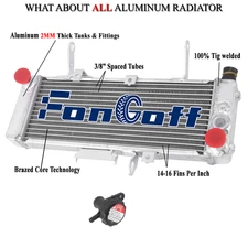 Aluminum Cooling Radiator Replacement For 2003-2004 Suzuki SV650 SV650S K3 K4