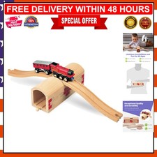 Creative Wooden Train Accessories with Easy-Connect Tunnel Bridge for Kids