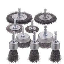 Wire Brush Wheel Cup Brush Set for Drill 1/4 Inch Hex Shank 0.012 Inc | TAYLS